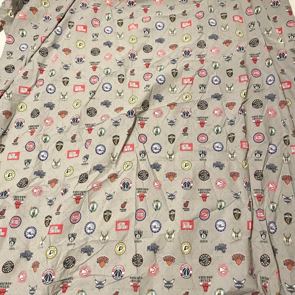 Pottery Barn NBA Full Size Flat Sheet Eastern Conference PB Teen